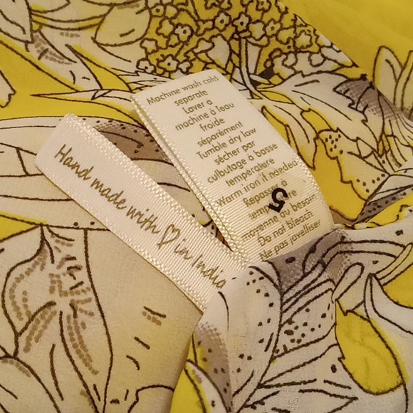 Japna XS Yellow Foral, cold shoulder dress - Picture 11 of 11